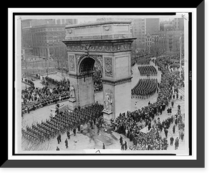 Historic Framed Print, [U.S. Army's 82nd Airborne Division parade in New York City].World-Telegram photo by Al Ravenna.,  17-7/8" x 21-7/8"