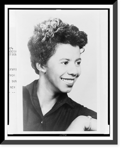 Lorraine Hansberry, head-and-shoulders portrait, facing right Classic, Historic Print