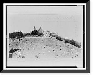 William R. Hearst's home, with main building under construction, San Simeon, California Classic, Historic Reproduction