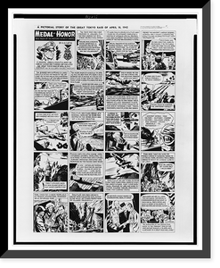 Historic Framed Print, A pictorial story of the great Tokyo raid of April 18, 1942,  17-7/8" x 21-7/8"
