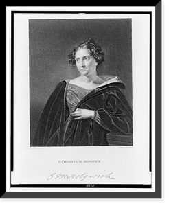 Historic Framed Print, Catharine M. Sedgwick.eng. by A.B. Durand ; painted by Chas. Ingham.,  17-7/8" x 21-7/8"