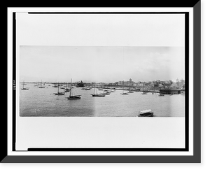 Historic Framed Print, [Panorama photograph of Chicago],  17-7/8" x 21-7/8"