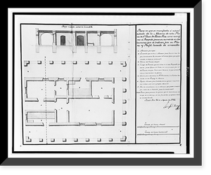 Plan of the customs house in San Juan, Puerto Rico, Aug. 26, 1784, Historic Reproduction