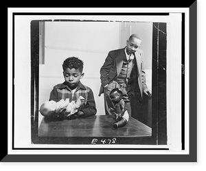 Vintage Americana Print - Dr. Kenneth B. Clark conducting the Doll test