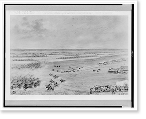 Historic Military - Buffalo - crossing the Oregon Trail, 1929