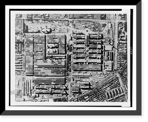 Historic Framed Print, [Aerial view of Musashino, Japan (Tokyo area), before bombing by U.S. 20th Air Force],  17-7/8" x 21-7/8"