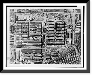 Aerial view of Musashino, Japan (Tokyo area), before bombing by U.S. 20th Air Force, Vintage Poster