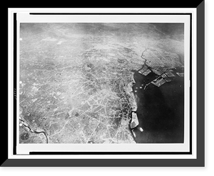 Aerial view of Tokyo, after bombing (?) by U.S. 20th Air Force, Antique Wall Art