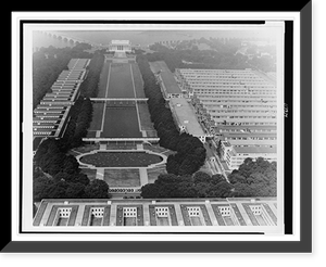 Old Navy buildings taken from Washington Monument, Antique Wall Art