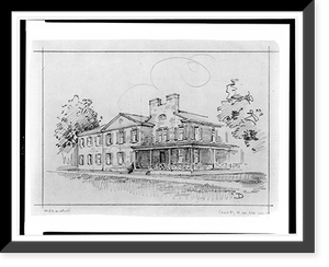 Alterations to school buildings (Chevy Chase School"), 6410 Connecticut Avenue, Chevy Chase, Maryland Perspective "A"", Vintage Print