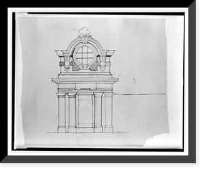 Alterations to and restoration of a hotel (The Willard Hotel"), 1455 Pennsylvania Avenue, N.W., Washington, D.C. Window elevation sketch" Classic, Vintage Print