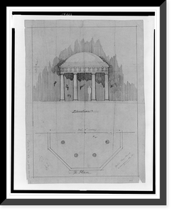 Alterations to a house (Evermay") for Ferdinand L. Belin, 1623 28th Street, N.W., Washington, D.C. Elevation and 1/2 plan", Vintage Poster