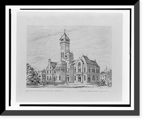Antique Architecture - Courthouses - Design for U.S. Court House