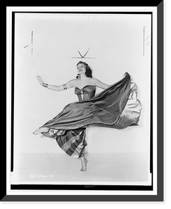 Historic Framed Print, [Movie still from Affair in Trinidad" showing Rita Hayworth dancing]",  17-7/8" x 21-7/8"