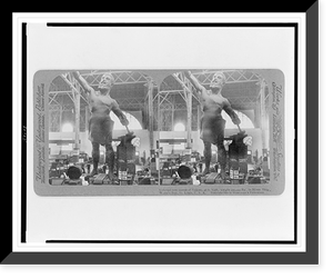 Colossal iron statue of Vulcan, 56 ft. high, weight 100,000 lbs., in Mines Bldg., World's Fair, St. Louis, U.S.A, Antique Wall Art