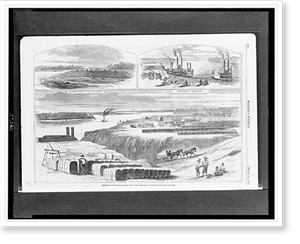 Historic Military - Memphis (Tennessee) before the war.sketched
