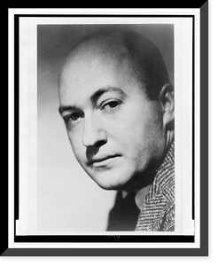 Albert Halper, head-and-shoulders portrait, facing left.photo by Hal Reiff, Vintage Print