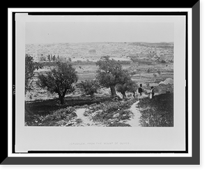 Historic Framed Print, Jerusalem, from the Mount of Olives.Frith.,  17-7/8" x 21-7/8"