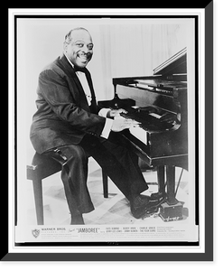 Count Basie, full-length portrait, seated at piano Classic, Vintage Poster
