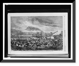 The Battle of Lookout Mountain, November 25, 1863 - the scene from Lookout Valley.drawn by Theodore R. Davis, Historic Reproduction
