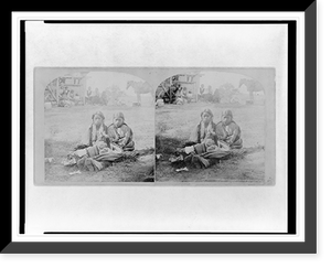 Historic Framed Print, Winnebago squaws,  17-7/8" x 21-7/8"