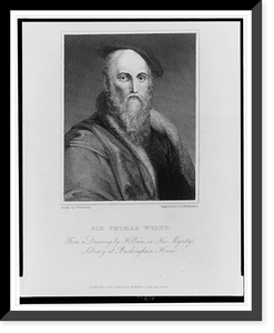 Sir Thomas Wyatt.drawn by J. Thurston ; engraved by W.H. Worthington, Vintage Wall Art
