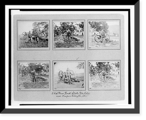 Historic Framed Print, 22d New York State Militia near Harpers Ferry, Va., 1861,  17-7/8" x 21-7/8"