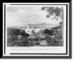 Secretariat at Kuala Lumpur, seat of the Federal Government, Vintage Print
