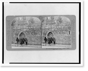 Antique Photo Print - The Lynch Commemorative Tablet. Galway, Ireland