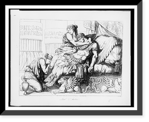 Marc' Antonio muore fra de braccia di Cleopatra.Pinelli inv. e inc, Vintage Wall Art
