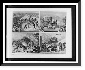Vintage Americana Print - Roman scenes.G. Heck, dirt