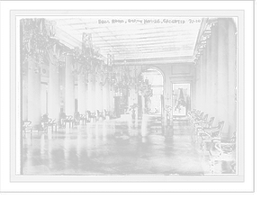 Chandeliered ballroom of government house, Calcutta, India Classic, Historic Reproduction