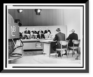Meet the Press with Vice President Hubert H. Humphrey. March 13th, 1966, Antique Poster