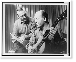 Vintage Portrait - Charlie Byrd, half-length portrait, seated