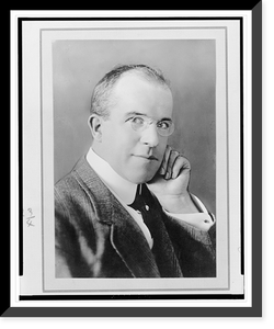 J. Stuart Blackton, head-and-shoulders portrait, facing left, resting head on hand.Stacy, N.Y, Vintage Wall Art