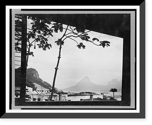 View from the Cavalcanti House, Rio de Janeiro, Brazil, Vintage Wall Art
