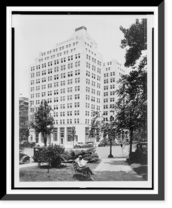 Historic Framed Print, [View of the Tower building and Franklin Square, Washington, D.C.].photo by Underwood & Underwood.,  17-7/8" x 21-7/8"