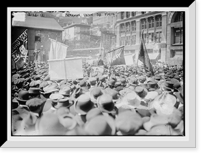 Historic Framed Print, Berkman .  Union Sq., 5/1/14,  17-7/8" x 21-7/8"