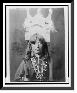 Tablita woman dancer. San Ildefonso, Historic Print