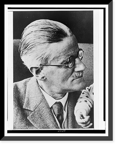 Historic Framed Print, [James Joyce, head-and-shoulders portrait, facing right] - 2,  17-7/8" x 21-7/8"