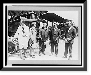 Congressmen make study of aircraft at flying field, Vintage Wall Art