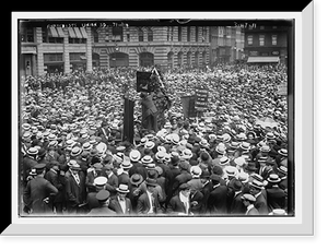 Historic Framed Print, Anarchists, Union Sq., 7/11/14,  17-7/8" x 21-7/8"