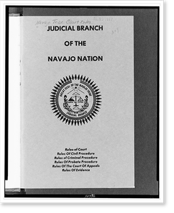 Vintage Americana Print - Judicial branch of the Navajo Nation Rules