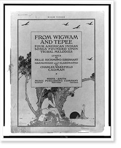 Vintage Photo Print - From wigwam and tepee Four American Indian songs
