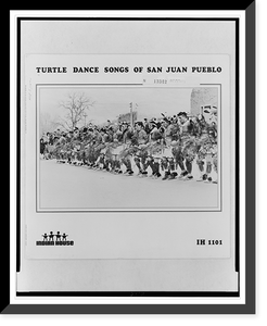 Turtle dance songs of San Juan Pueblo, Antique Print