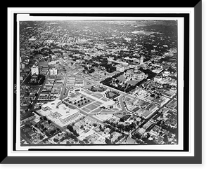 Aerial view of Denver, Colorado, Historic Reproduction