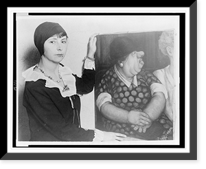 Peggy Bacon, half-length portrait, holding her version of Jealousy"" Classic, Vintage Poster