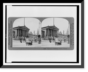 Historic Framed Print, Parliament building, Vienna, Austria,  17-7/8" x 21-7/8"