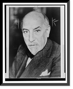 Historic Framed Print, [Luigi Pirandello, head-and-shoulders portrait, facing front],  17-7/8" x 21-7/8"