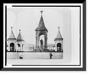 Historic Framed Print, Monument of Alexander II in the Kremlin, Moscow, Russia,  17-7/8" x 21-7/8"